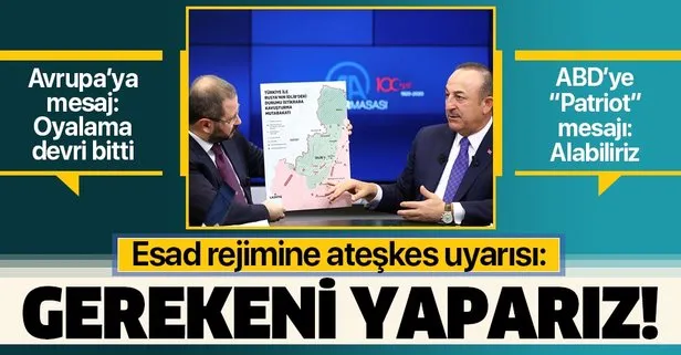 Dışişleri Bakanı Mevlüt Çavuşoğlu’ndan rejime ateşkes uyarısı