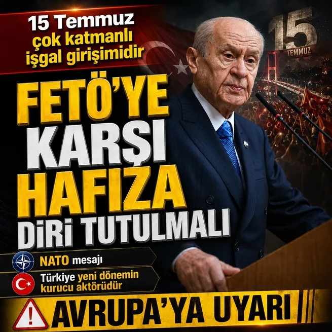MHP lideri Devlet Bahçeli’den FETÖ uyarısı: Tehdidin tamamen ortadan kalktığını düşünmek yanılgıdır