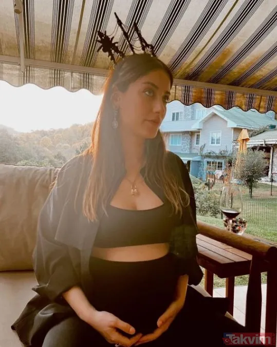 Karnı burnunda haliyle depremzedeler için kolları sıvamıştı! Hazal Kaya ikinci kez anne oldu! İşte Leyla Süreyya bebek - 13