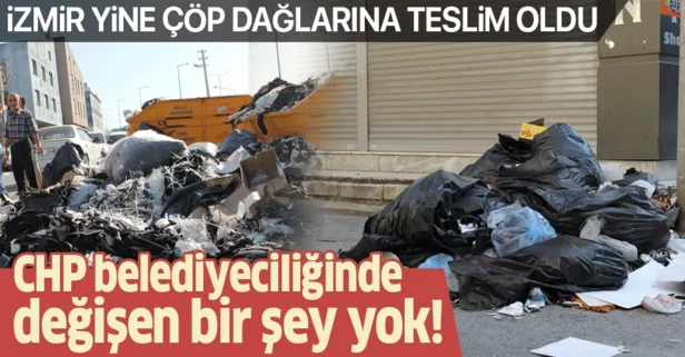 CHP'li Bornova Belediyesi'ndeki çöp yığınları vatandaşı isyan ettirdi