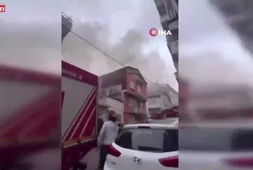 Kağıthane'de korkutan yangın
