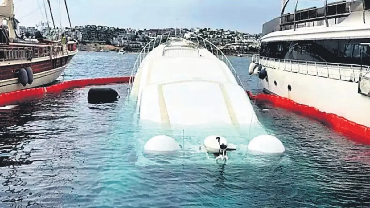 Bodrum’da 40 milyon liralık lüks yat battı