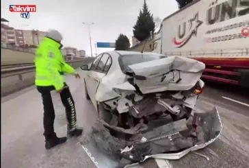 Kocaeli'de kaza: 2 otomobilin karıştığı kazada 3 kişi yaralandı