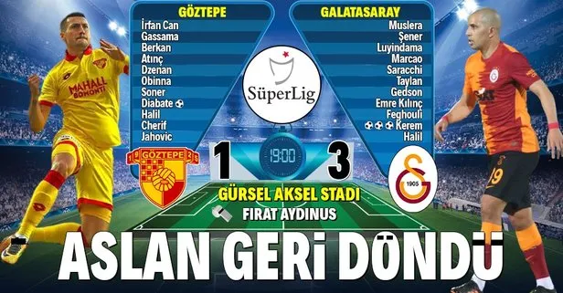 Göztepe 1-3 Galatasaray MAÇ SONUCU