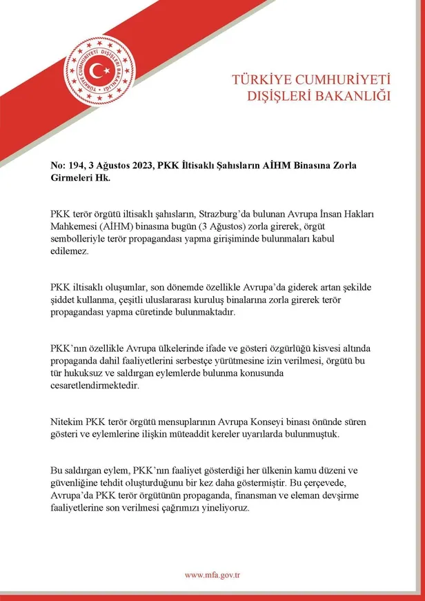 strazburgda-skandal-disisleri-bakanligindan-avrupaya-pkk-tepkisi-teror-propagandasi-kabul-edilemez-1691086160346.jpeg Strazburg’da skandal! Dışişleri Bakanlığı'ndan Avrupa'ya 'PKK' tepkisi: Terör propagandası kabul edilemez-4