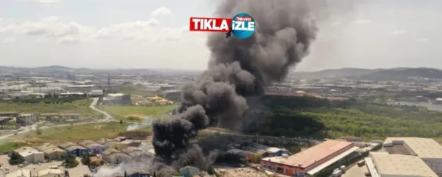 İstanbul Tuzlada şiddetli patlama! Tuzla Organize Sanayi Bölgesinde büyük çaplı yangın!