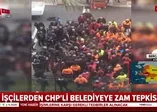 Zam isteyen işçiler CHP İzmir Belediyesi'ni bastı