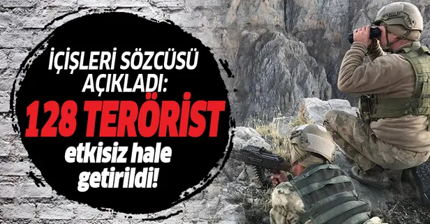 Son dakika: İçişleri Bakanlığı Sözcüsü Çataklı, haziranda toplam 128 teröristin etkisiz hale getirildiğini bildirdi