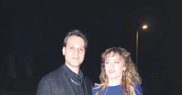 Demet Evgar, eşi Levent Babataş ile partiye katıldı