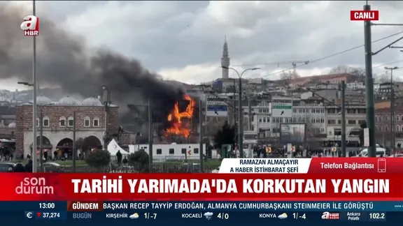 Eminönü'nde yangın!