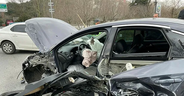 Son dakika: Sarıyer'de trafik kazası: 5 yaralı