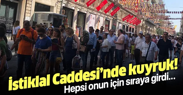 İstiklal Caddesi’nde “istikbal” kuyruğu