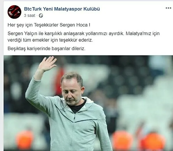 Malatyaspor'a Büyük şok! Yönetimden açıklama geldi!-1