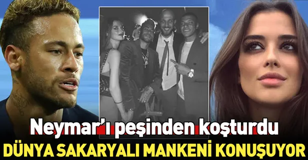 Türk model Elif Aksu, Neymar'ın partisinde...