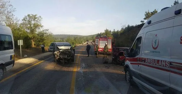 Bursa’da feci kaza! Kafa kafaya çarpıştılar