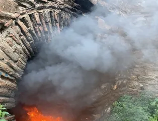 Tinerciler Bursa’nın tarihi surlarını yaktı