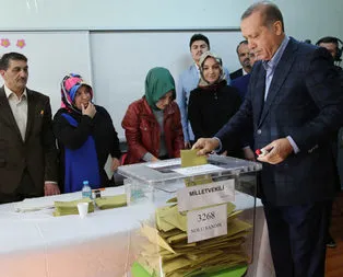 Cumhurbaşkanı Erdoğan oyunu kullandı