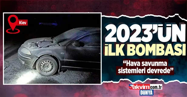 Son dakika: 2023'ün ilk saatlerinde Ukrayna'nın başkenti Kiev'de patlama sesleri