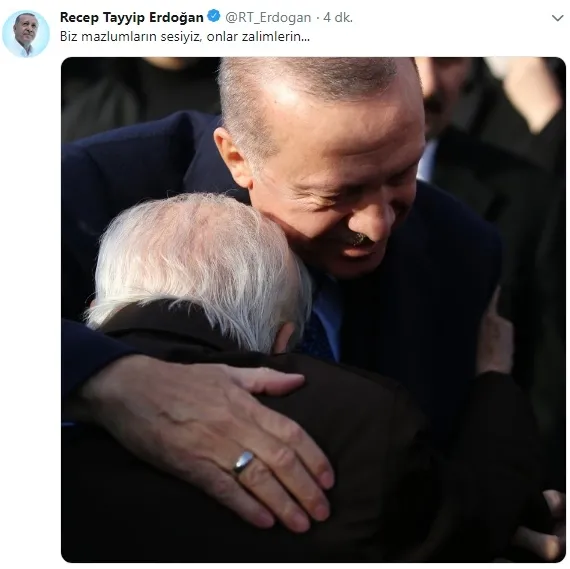 Başkan Erdoğan'dan sosyal medyada anlamlı mesaj-1