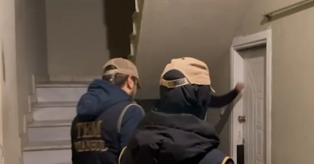 Esenyurt'ta DEM Parti binasına "terör" operasyonu: 2 şüpheli tutuklandı! Terörist başı Abdullah Öcalan'ın paçavraları çıktı