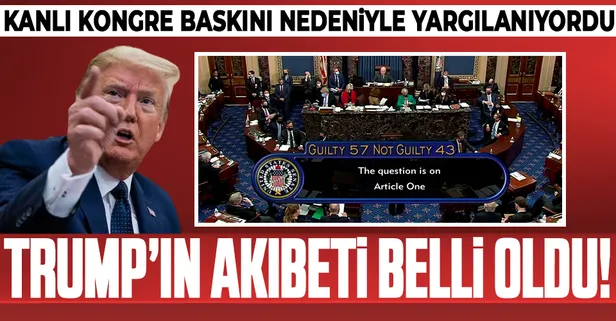 Son dakika: Eski ABD Başkanı Donald Trump oylama sonucu aklandı!