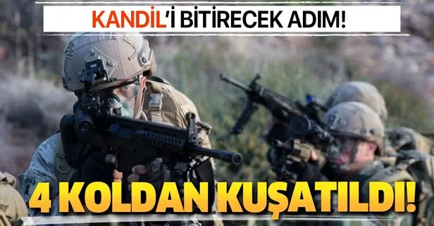 PKK’nın yuvası Kandil’i bitirecek adım! 4 koldan kuşatıldı