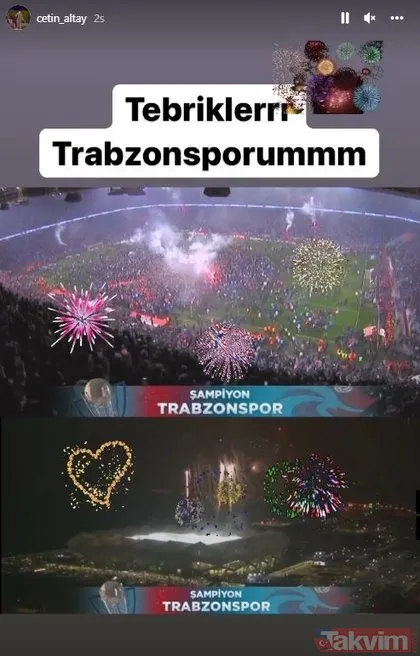 Ve şampiyon Trabzonspor! Ünlülerden paylaşımlar peş peşe geldi! Sosyal medya bordo-maviye boyandı