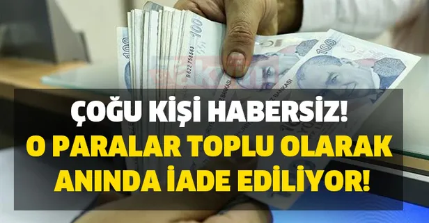 Çoğu kişi bu durumdan habersiz bulunuyor! Milyonlarca kişiyi ilgilendiren fırsat! O paralar toplu olarak anında iade ediliyor!