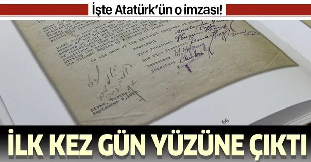 Dışişleri Bakanlığı o belgeleri ilk kez yayınladı! İşte Atatürk’ün Latin harfleriyle attığı bilinen ilk imzası