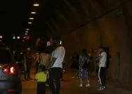 Son dakika: İstanbul Kâğıthanede şoke eden görüntü: Asker eğlencesi için tüneli kapattılar