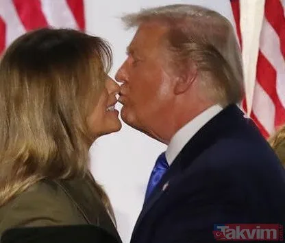 ABD Başkanı Donald Trump ve eşi Melania Trump arasında yaşananlar anbean kamerada! Tam öpecekken...