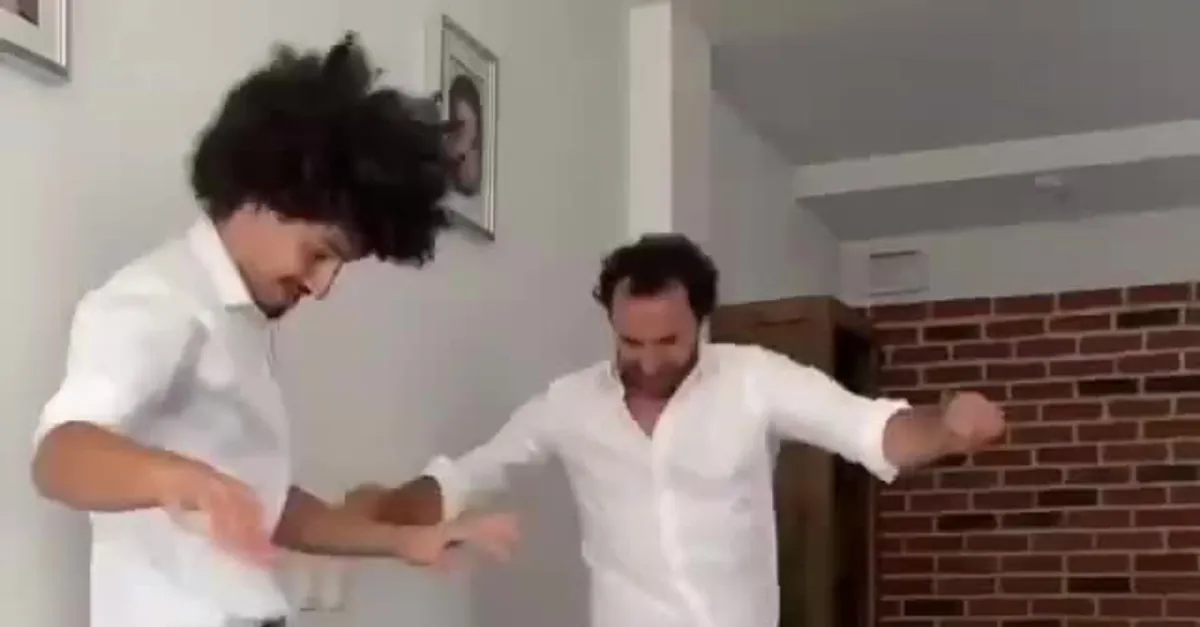 Fırat Çelik ve yeğeninden bayram dansı!