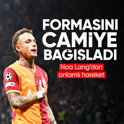Noa Lang formasını camiye bağışladı
