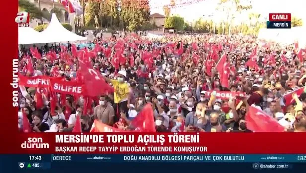Başkan Erdoğan Mersin’de toplu açılış töreninde konuştu