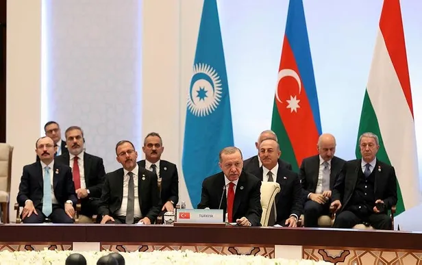 Başkan Erdoğan'dan Türk Devletleri Teşkilatı Devlet ve Hükümet Başkanları 9. Zirvesi'nde önemli açıklamalar-11