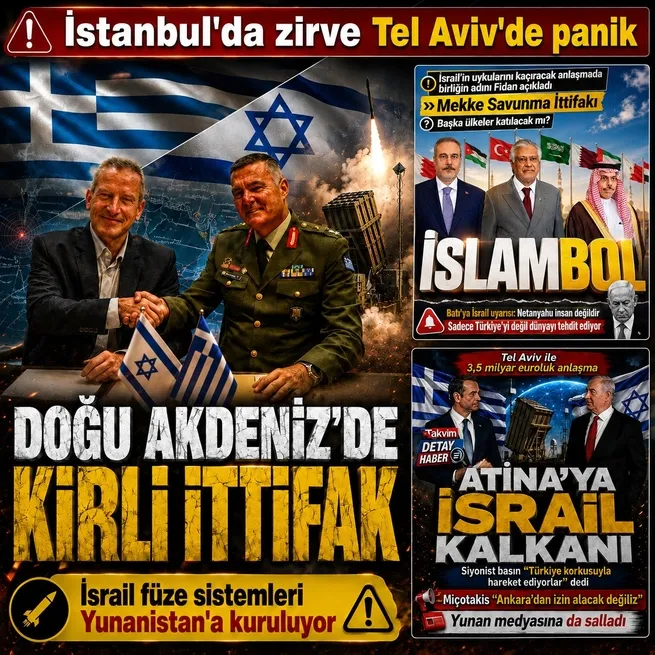 Tel Avivde Türkiye karşıtı yeni adım! Yunanistana İsrail yapımı hava savunma sistemleri kurulacak