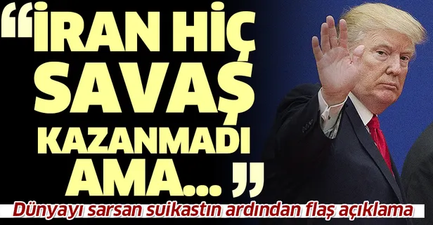 Son dakika: Süleymani suikastı ile ilgili Trump'tan ilk açıklama!