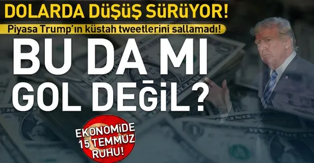 Dolar, Trump ve Mnuchinin açıklamalarına rağmen düşüşte