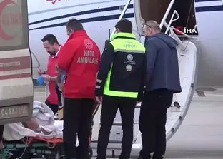 Ağrı’da 3 aylık bebek ve kalp hastası asker ambulans uçakla sevk edildi
