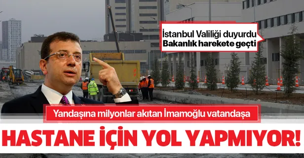 Yandaşına milyonlar akıtan İmamoğlu vatandaşa hastane için yol yapmıyor!