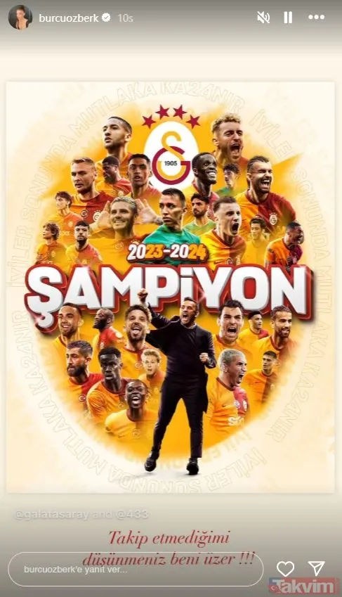 2023-24 sezonu Süper Lig şampiyonu Galatasaray ünlü aslanları coşturdu! Sosyal medya sarı-kırmızıya boyandı! İşte ünlülerin şampiyonluk paylaşımları... - 16