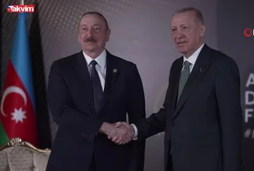 Başkan Erdoğan Aliyev ile görüştü!