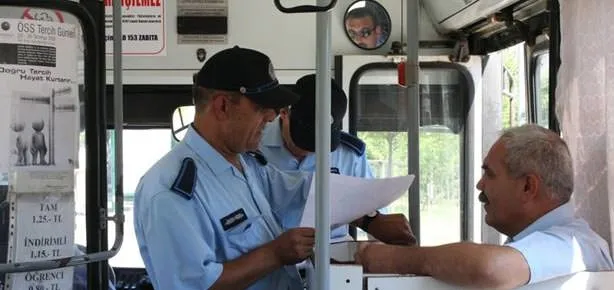 Halk otobüsü şoförlerine ceza