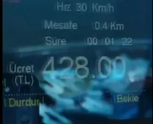500 metre için 435 lira alan taksici taksimetreyi suçladı