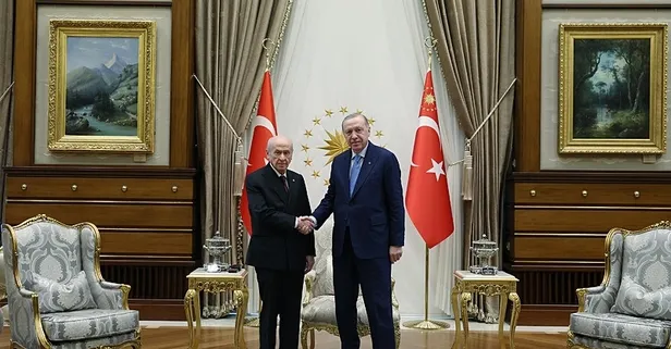 Başkan Erdoğan - Bahçeli zirvesi: Terörsüz Türkiye terörsüz Suriye!