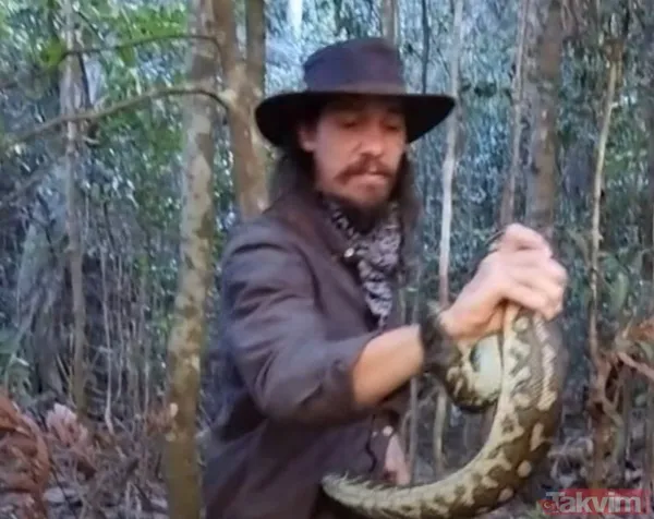 Sadece yardım etmek istemişti! Eline aldığı dev piton talihsiz adamın atardamarını parçaladı: İşte o anlar - 16