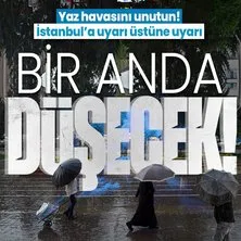 HAVA DURUMU | İstanbul için peş peşe uyarı! Yarına dikkat! Bir anda düşecek! Gök gürültülü geliyor | 17 Nisan 2024 hava durumu
