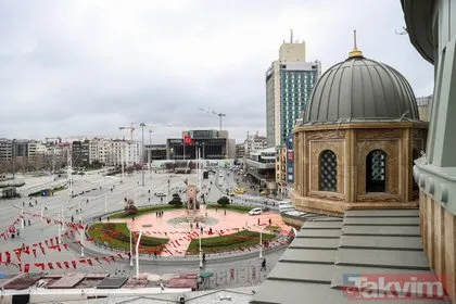 Taksim’de cami ve AKM inşaatlarında sona geliniyor! Son halleri böyle görüntülendi