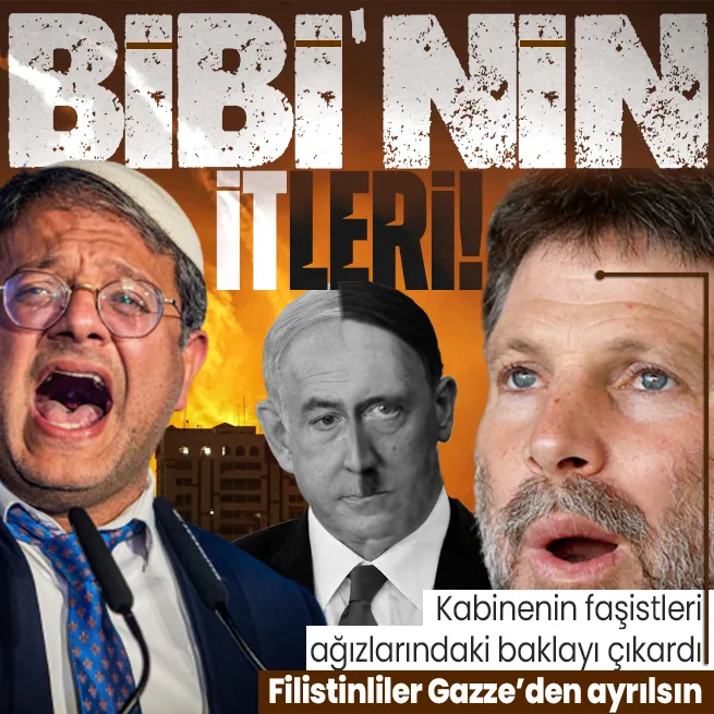 İsrailin faşist bakanları ağızlarındaki baklayı çıkardı! İsrail Maliye Bakanı Bezalel Smotrich ve Ulusal Güvenlik Bakanı Itamar Ben-Gvir: Filistinliler başka ülkeye gitsin