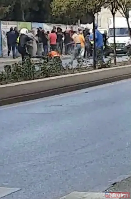 Ümraniye'de dehşet anları! Otomobilini yakıp polise bıçakla saldırdı... Ölü ve yaralılar var - 6